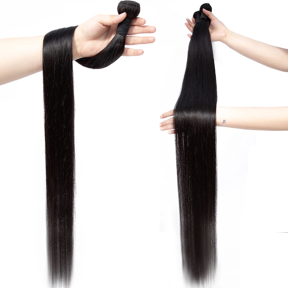 Super long32 34 36 38 40inch straight hair 12A peruvian,brazilian ,malaysia 100% human hair