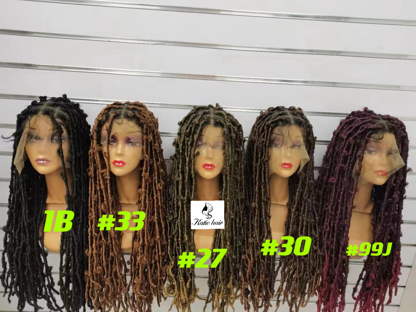 Butterfly Locs braid Wholesale Synthetic wigs 26inch full lace front with Baby hair