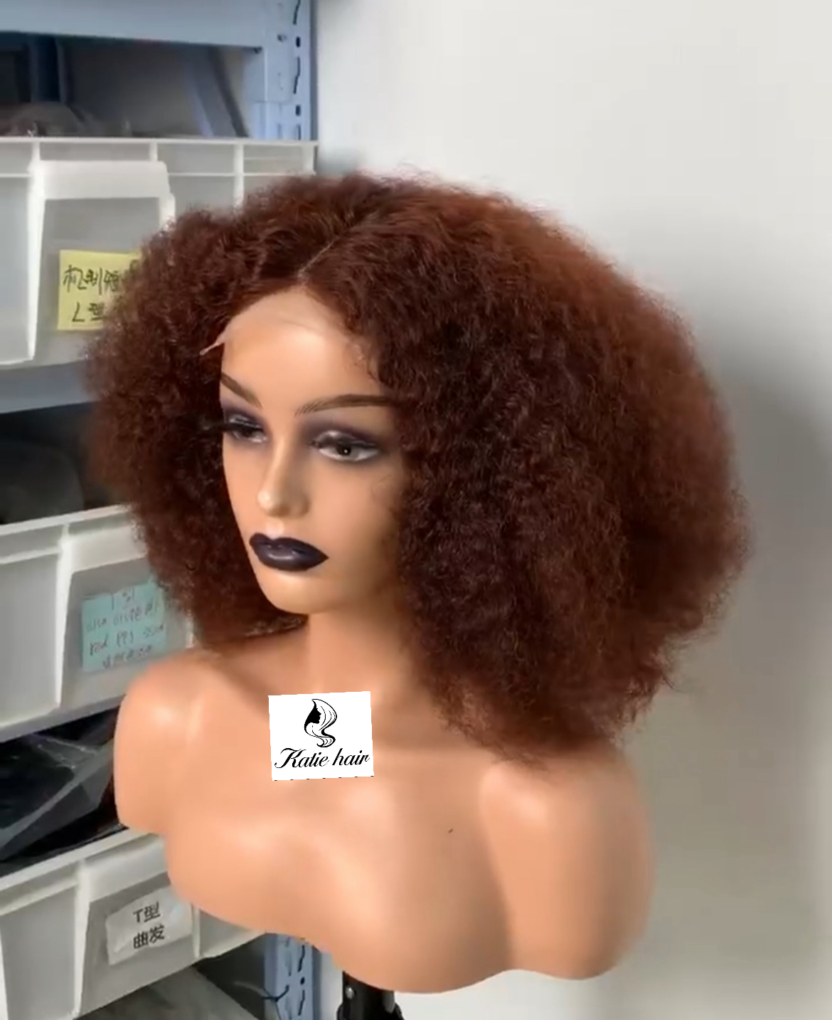 4*4 Glueless closure wig color #4 density 250% 14inch